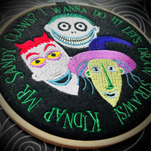 Load image into Gallery viewer, Mr Sandy Claws? Embroidered Hoop
