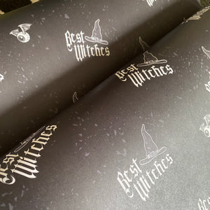 Best Witches Gift Wrap Black