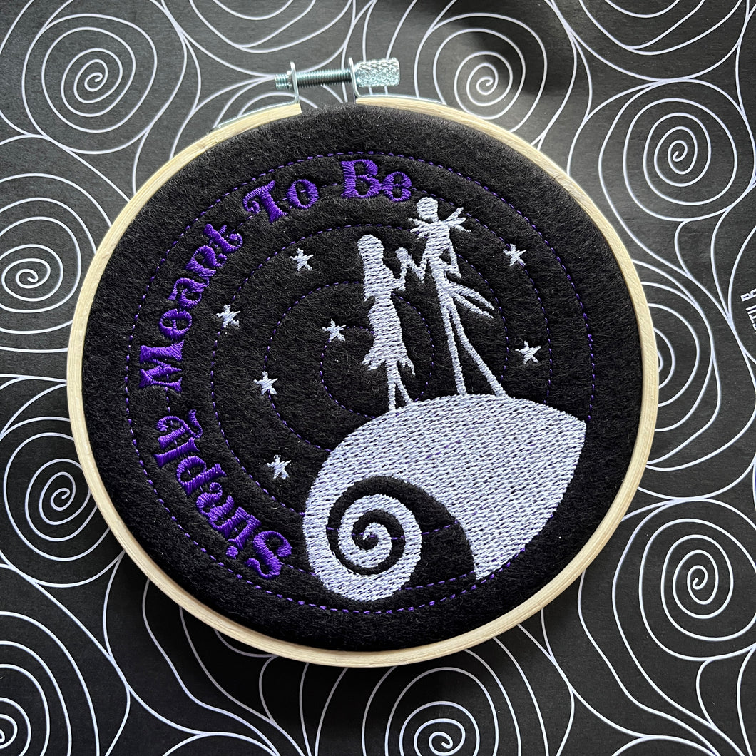Simply Meant To Be Embroidered Hoop