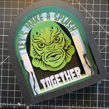 Load image into Gallery viewer, 3D Lets Make A Splash Card - Creature from the Black Lagoon