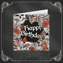 Load image into Gallery viewer, Happy Birthday Skull &amp; Ribcage