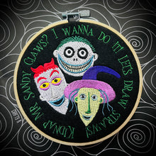 Load image into Gallery viewer, Mr Sandy Claws? Embroidered Hoop