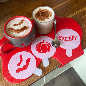 Spooky Season Coffee Stencils Set 2