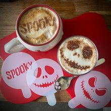 Load image into Gallery viewer, Spooky Season Coffee Stencils Set 1